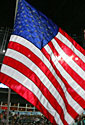 Podium and US flag image