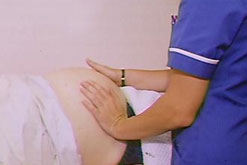 A midwife at work