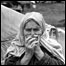 Mulher no campo de refugiados palestinos de Baqaa, na Jordânia (foto de 1969)