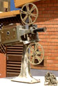 A model projector in Ouagadougou