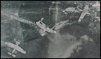 Peter Boyle's glider (centre)