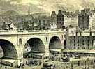 Illustration showing the Old Town and North Bridge