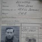 Peter Allwood. Prisoner of War card. Taken at Stalag Luft Three, Sagan, Poland, shortly after capture following being shot down on Nov 4th/5th 1944. Peter Allwood. Prisoner of War card. Taken at Stalag Luft Three, Sagan, Poland, shortly after capture following being shot down on Nov 4th/5th 1944.