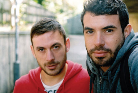 Tom Cullen (right) with Chris New in Weekend. Photo: Quinnford & Scout