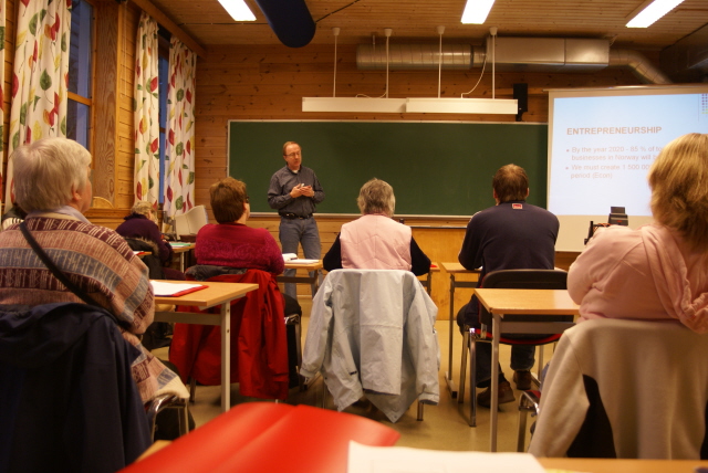 In the classroom 
