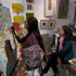 Mohini Sule with artist Anita Chaudhuri