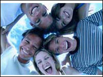 Happy people