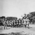 June 1942 Jhansi. A fifty kilowatt diesel generator in an eight foot cube of timber could not be moved by bullocks. Fifty sappers of 345 Coy marched in the blazing heat and cheerfully hauled the it two miles to our Quartermasters Store! June 1942 Jhansi. A fifty kilowatt diesel generator in an eight foot cube of timber could not be moved by bullocks. Fifty sappers of 345 Coy marched in the blazing heat and cheerfully hauled the it two miles to our Quartermasters Store!