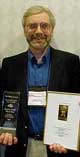 Stephen Booth with awards