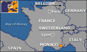 Map of Monaco