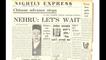 The layout of a newspaper