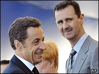 اسد و سارکوزی در پاریس