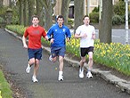Caledonian Challenge team 'Cry me a Spartan' training in a Dundee park