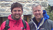 Derek and local walker, Ceri Cunnington 