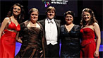 The five competitors in the Song Prize final