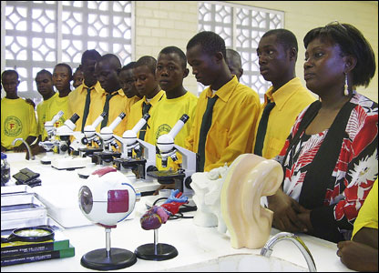 A school laboratory