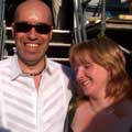 Denise Leigh, backstage with her accompanist Murray Hipkin