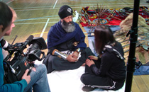 Anita Rani with Sikh Gatka expert