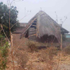 Small hut with grass roof
