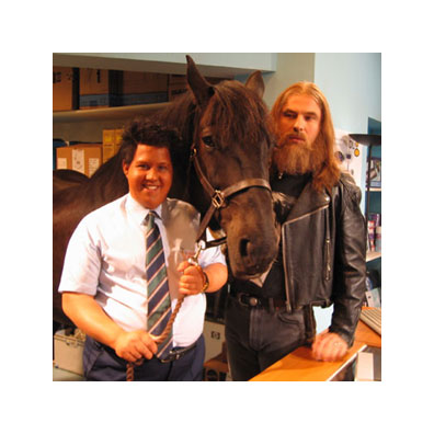 with horse