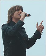 Embrace on stage