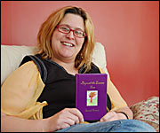 Sarah with her book