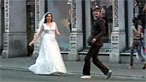 The Doctor and Donna Noble in the episode The Runaway Bride