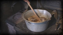 Heat cider and spices
