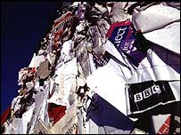 Recycling mountain.
