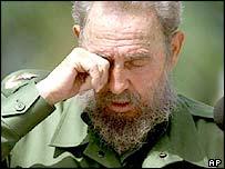 O presidente de Cuba, Fidel Castro