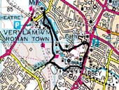 map of the walk