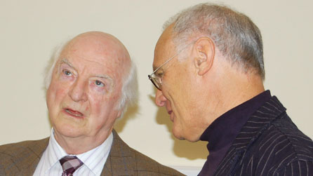 Gwyn Thomas a Derec Llwyd Morgan