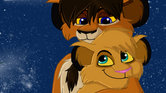 Lions Hugging...