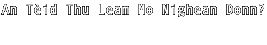 An Tèid Thu Leam Mo Nighean Dònn