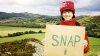 girl in countryside