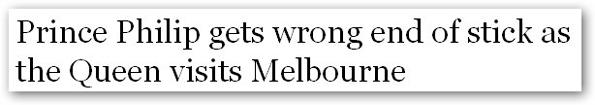 Times headline