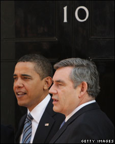 Barack Obama and Gordon Brown