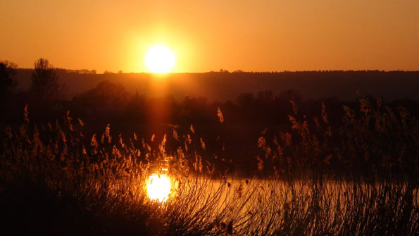 sunset from saul