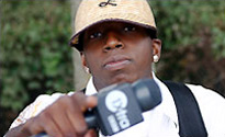 Young guy with a mic