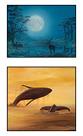 montage of Dave's artwork