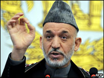 حامد کرزی، رییس جمهور افغانستان