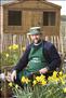 Maurice on his allotment.