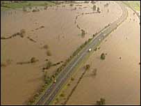 flooded fields