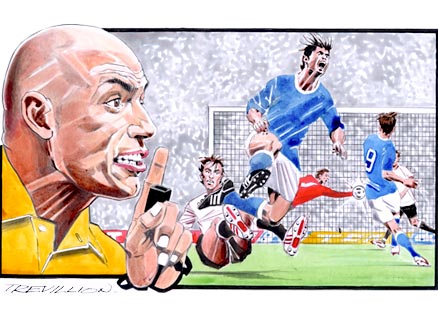 Referee Howard Webb