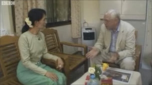 John Simpson, pictured in a video report on the Sky News website