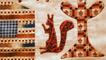 Quilts at the V&A: Detail from a quilt created aboard a prison ship 