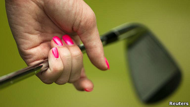 Mujer golfista