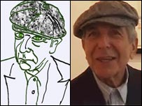 Leonard Cohen and a self portrait