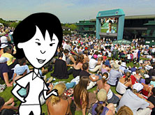 Helen at Wimbeldon