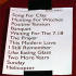 That set list in full